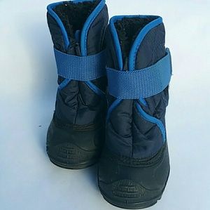 Kamik Kids Blue and Black Snow Boots (6T)